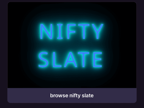 nifty slate - Farcaster Mini Apps screenshot